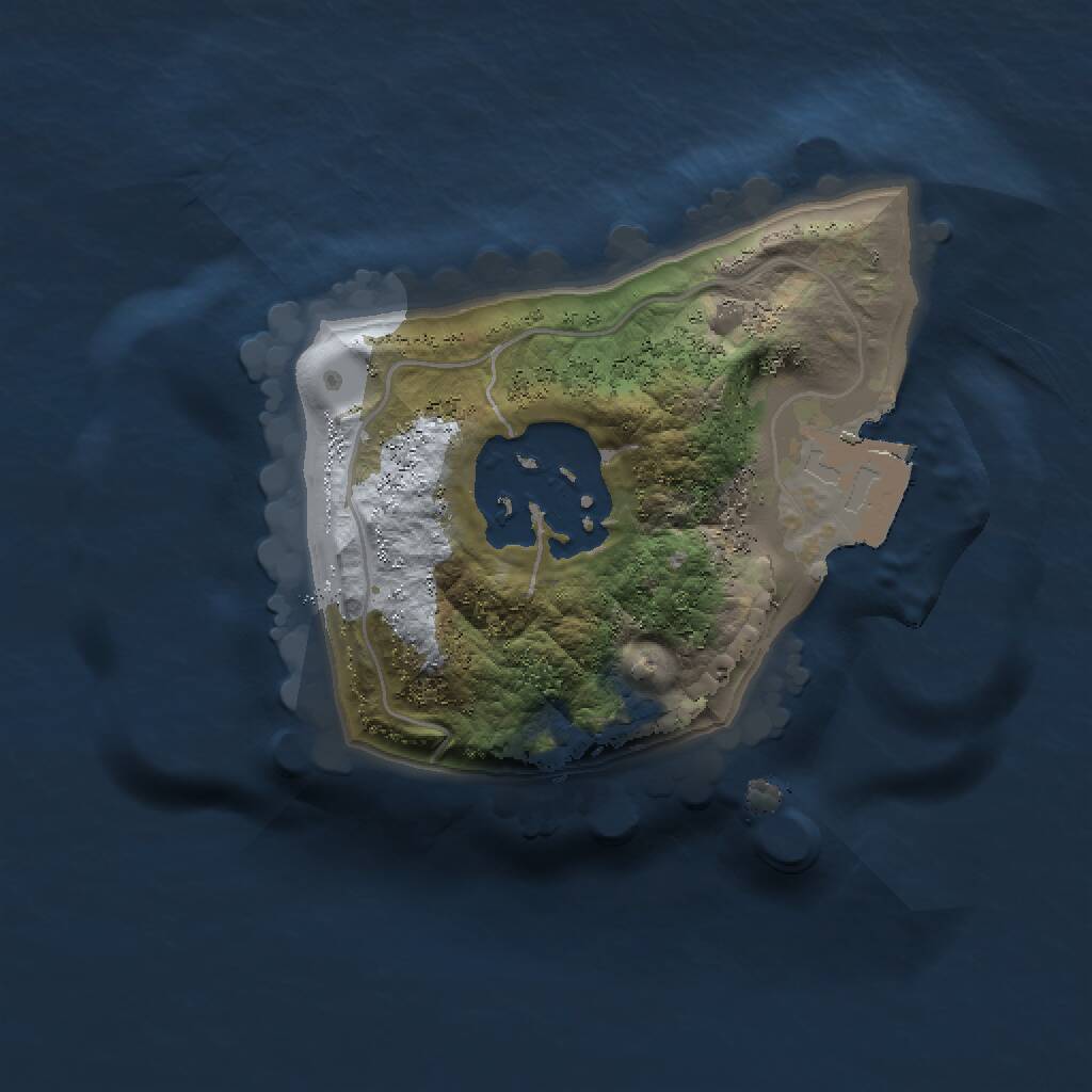 Rust Map: Procedural Map, Size: 1200, Seed: 1831455581, 2 Monuments
