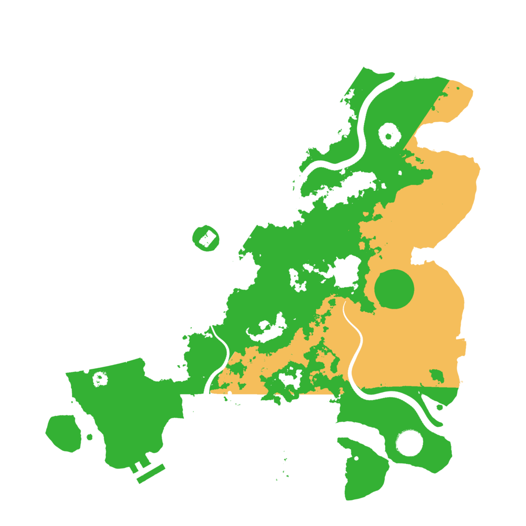 Biome Rust Map: Procedural Map, Size: 3500, Seed: 509845170