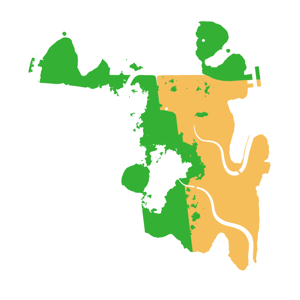 Biome Rust Map: Procedural Map, Size: 3000, Seed: 75355