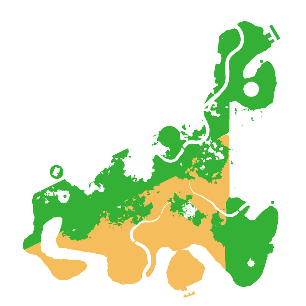 Biome Rust Map: Procedural Map, Size: 3800, Seed: 2085512