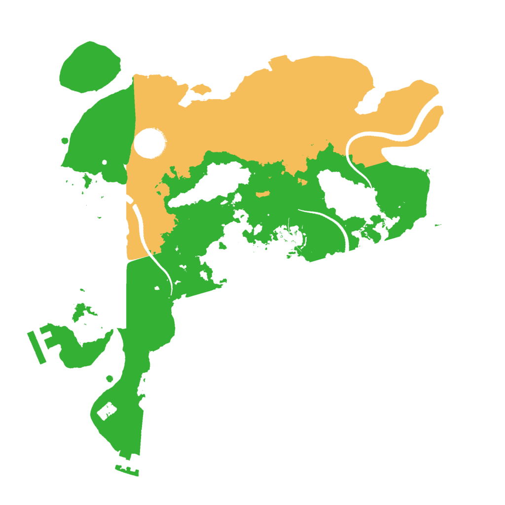 Biome Rust Map: Procedural Map, Size: 3000, Seed: 2083578863