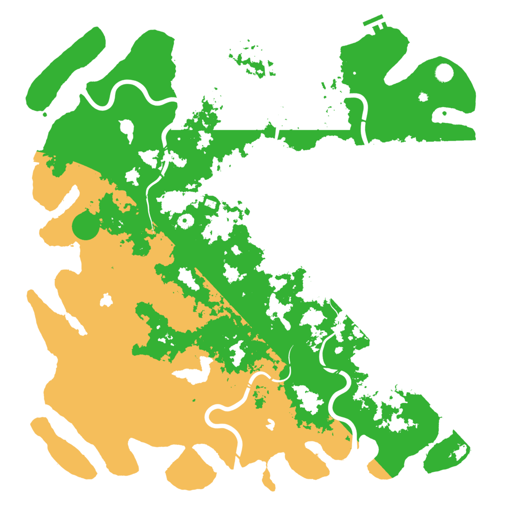 Biome Rust Map: Procedural Map, Size: 5000, Seed: 117117