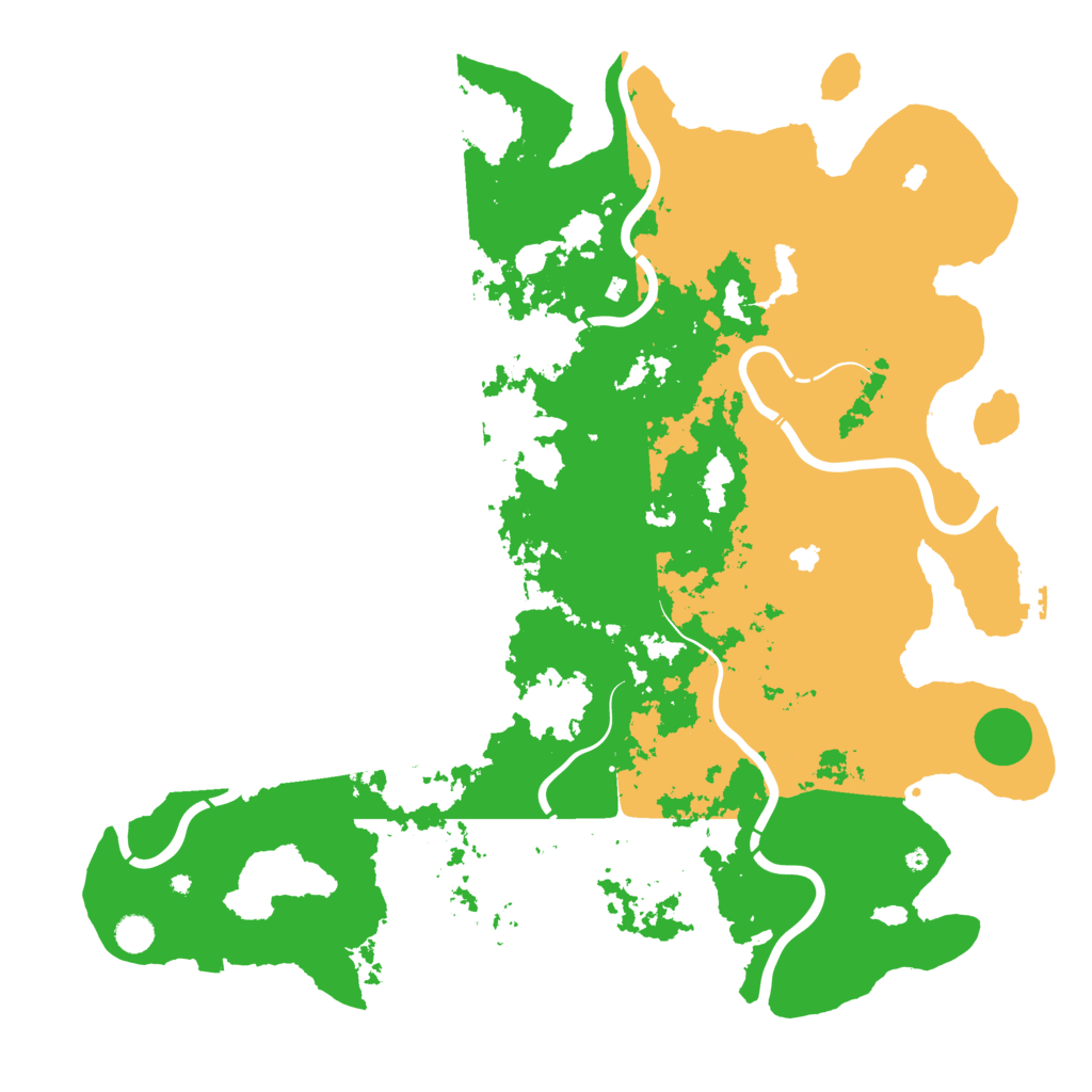 Biome Rust Map: Procedural Map, Size: 5000, Seed: 106