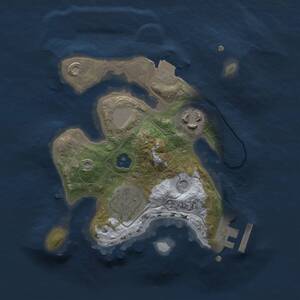 Thumbnail Rust Map: Procedural Map, Size: 2000, Seed: 2087606502, 5 Monuments