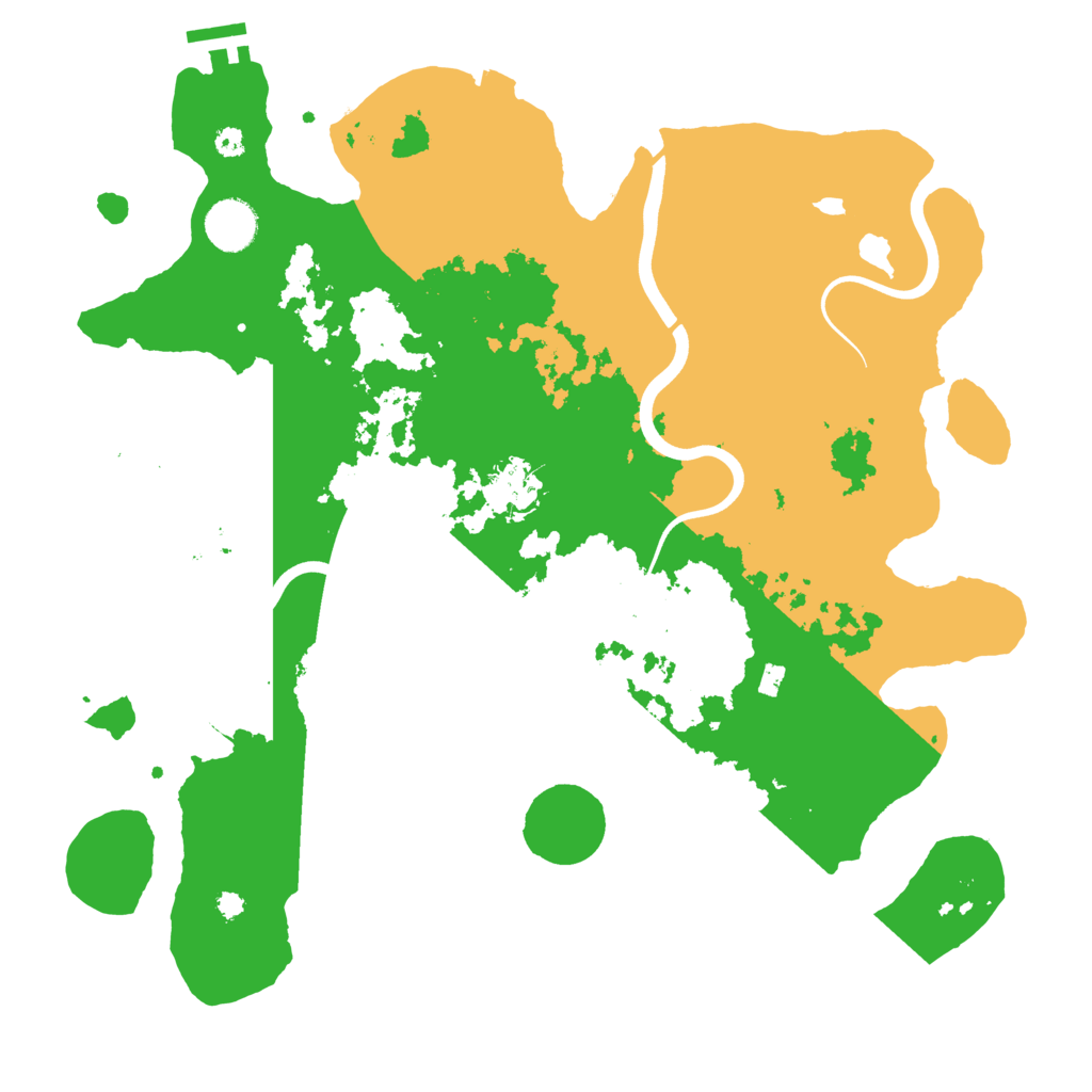 Biome Rust Map: Procedural Map, Size: 3700, Seed: 1578265348