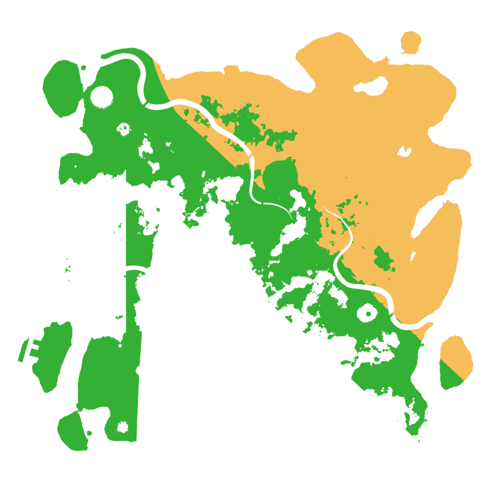 Biome Rust Map: Procedural Map, Size: 4000, Seed: 83695