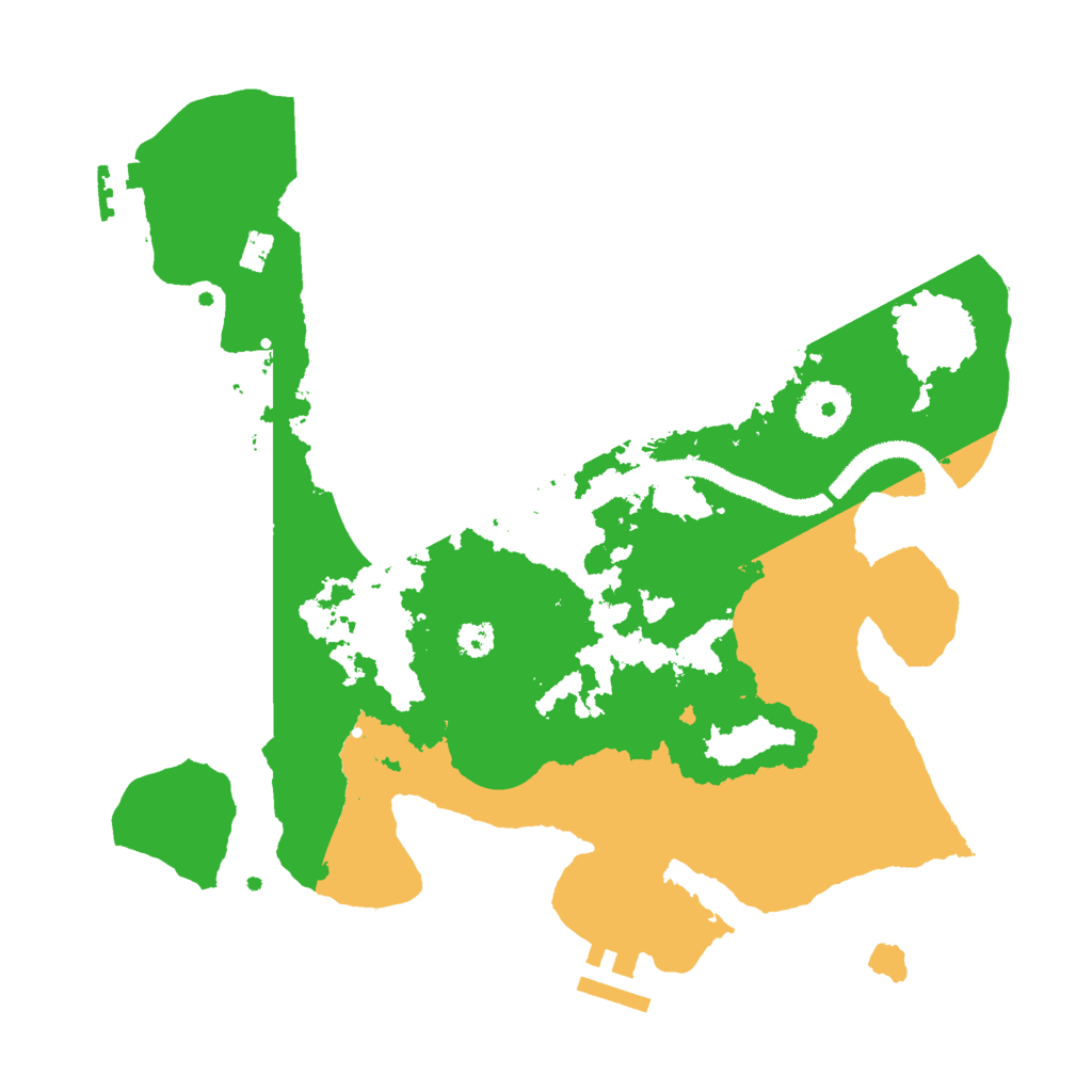 Biome Rust Map: Procedural Map, Size: 3000, Seed: 499460099