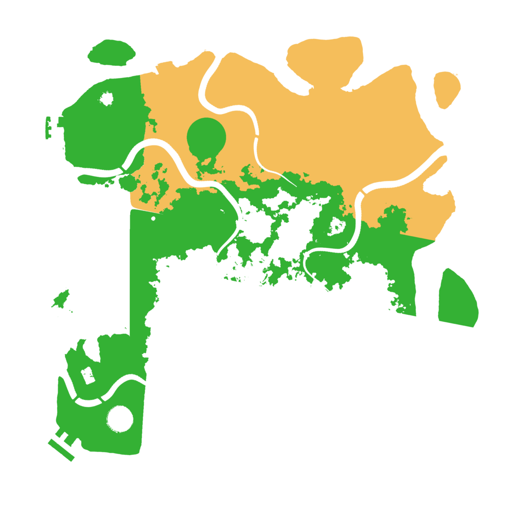 Biome Rust Map: Procedural Map, Size: 3500, Seed: 668762785