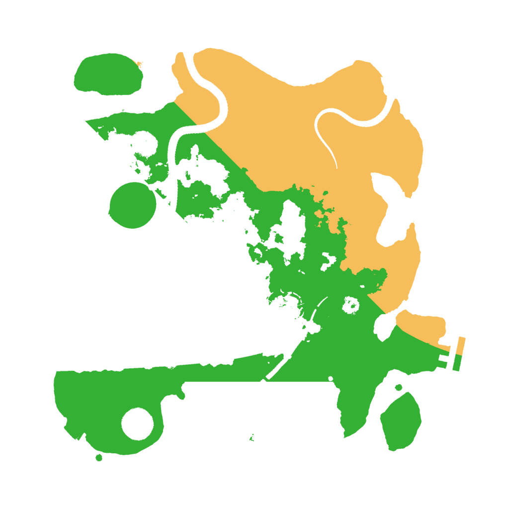 Biome Rust Map: Procedural Map, Size: 3000, Seed: 28565