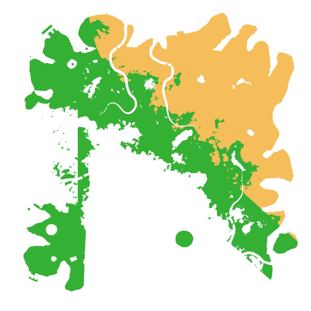 Biome Rust Map: Procedural Map, Size: 5000, Seed: 1235012566