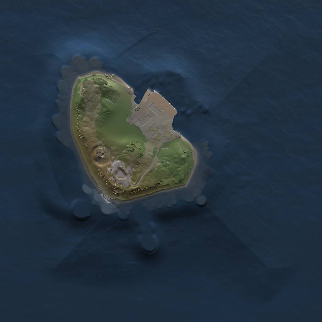 Rust Map: Procedural Map, Size: 1000, Seed: 208019182, 1 Monuments