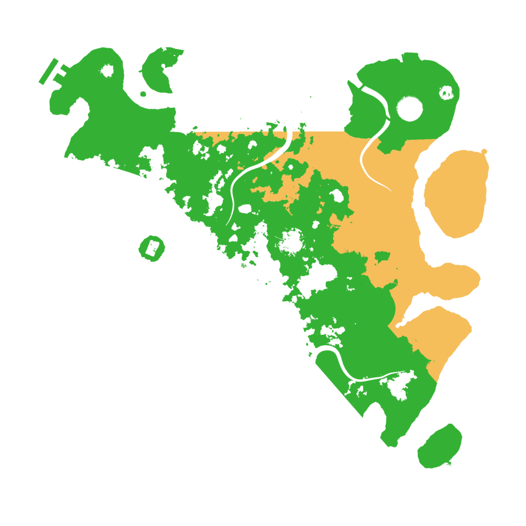 Biome Rust Map: Procedural Map, Size: 3700, Seed: 674535163