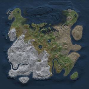 Thumbnail Rust Map: Procedural Map, Size: 3700, Seed: 674535163, 15 Monuments
