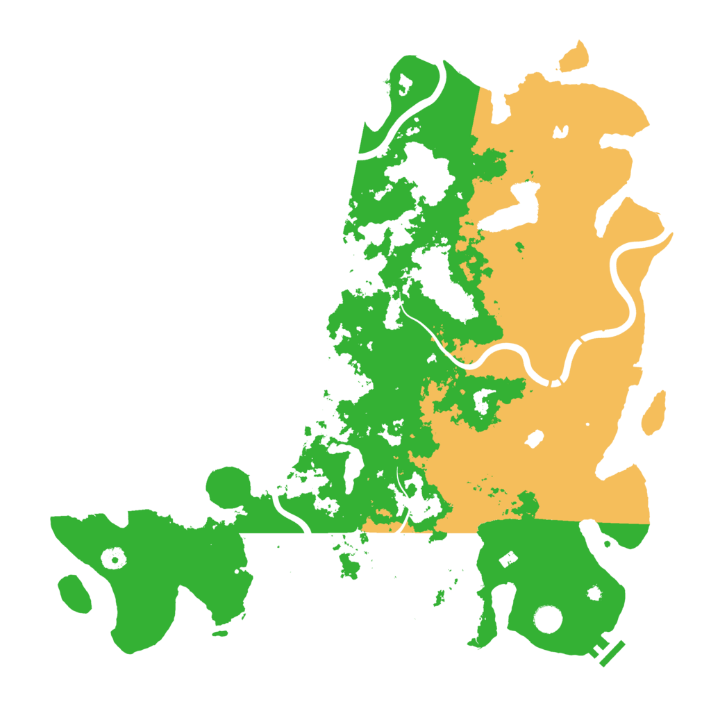 Biome Rust Map: Procedural Map, Size: 4500, Seed: 1842388543
