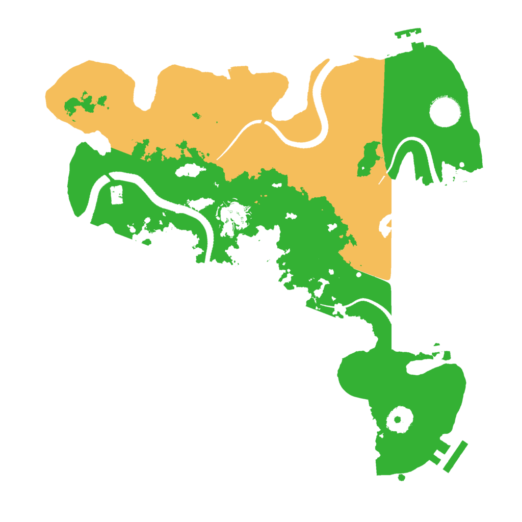 Biome Rust Map: Procedural Map, Size: 3000, Seed: 7856