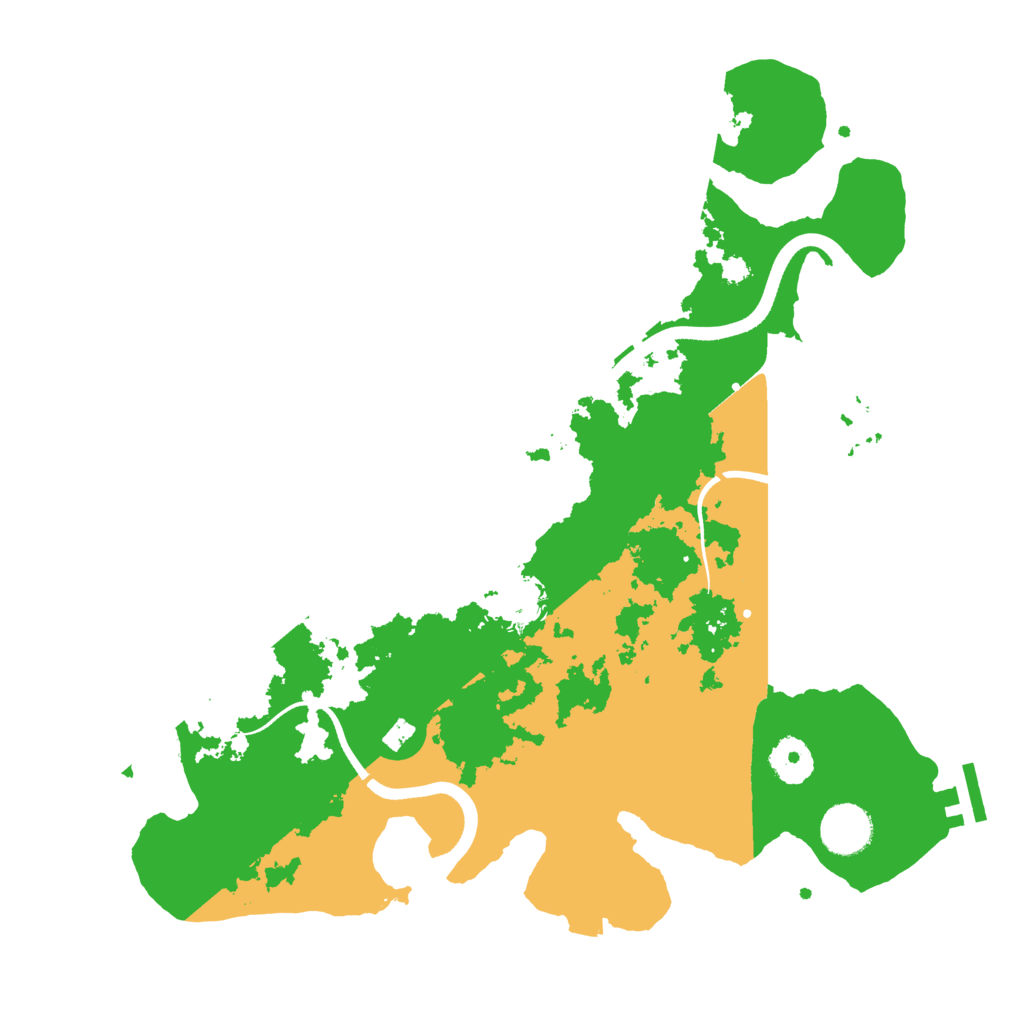 Biome Rust Map: Procedural Map, Size: 3500, Seed: 2049076985
