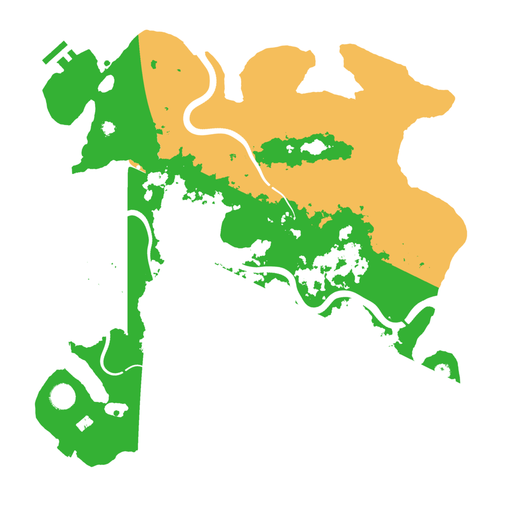 Biome Rust Map: Procedural Map, Size: 3500, Seed: 55183684