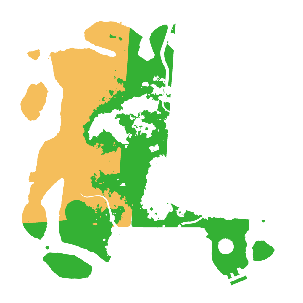 Biome Rust Map: Procedural Map, Size: 3500, Seed: 232583750