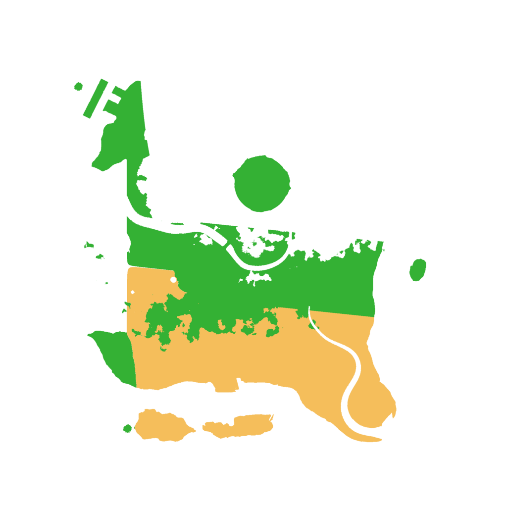 Biome Rust Map: Procedural Map, Size: 2500, Seed: 64697164