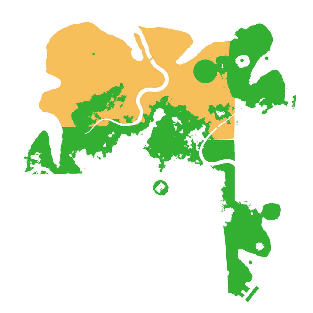 Biome Rust Map: Procedural Map, Size: 3500, Seed: 797526479