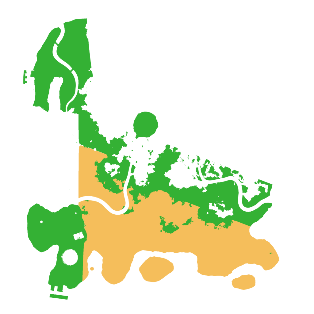 Biome Rust Map: Procedural Map, Size: 3500, Seed: 1322558482