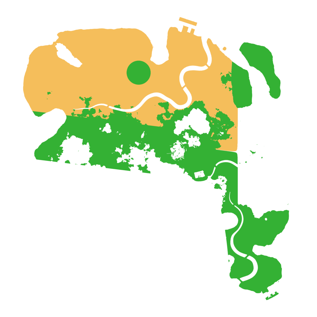 Biome Rust Map: Procedural Map, Size: 3500, Seed: 445708