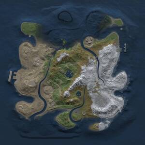 Thumbnail Rust Map: Procedural Map, Size: 2800, Seed: 1570609774, 9 Monuments