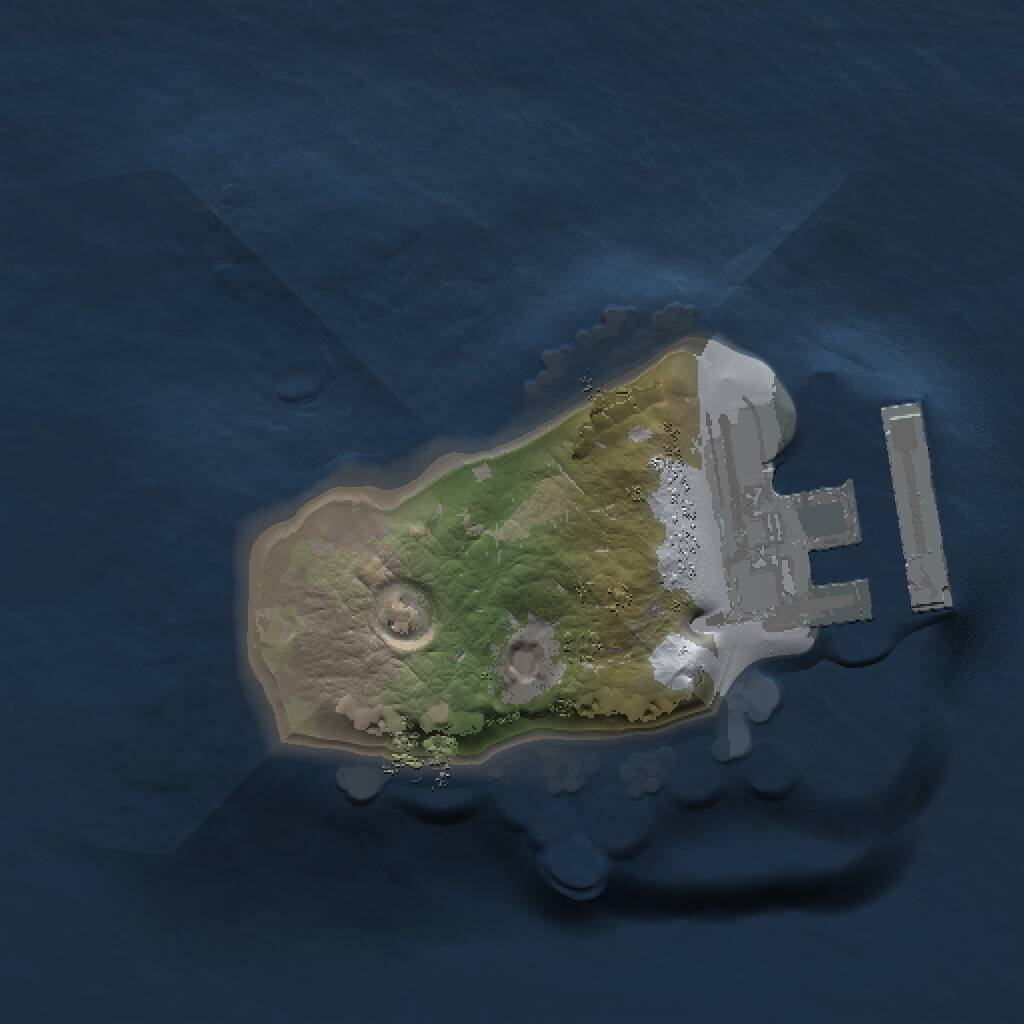Rust Map: Procedural Map, Size: 1000, Seed: 1659748526, 2 Monuments