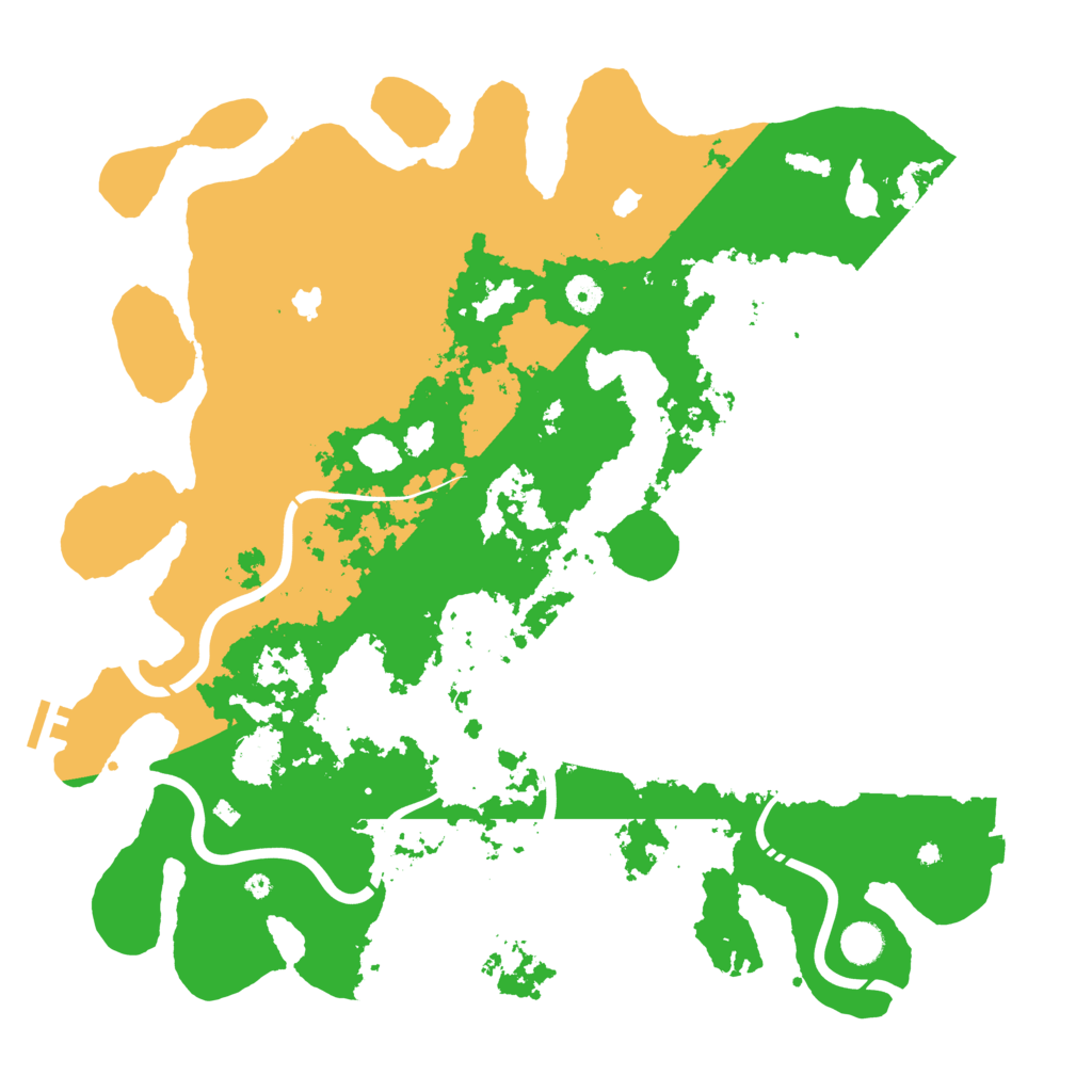 Biome Rust Map: Procedural Map, Size: 4500, Seed: 90304