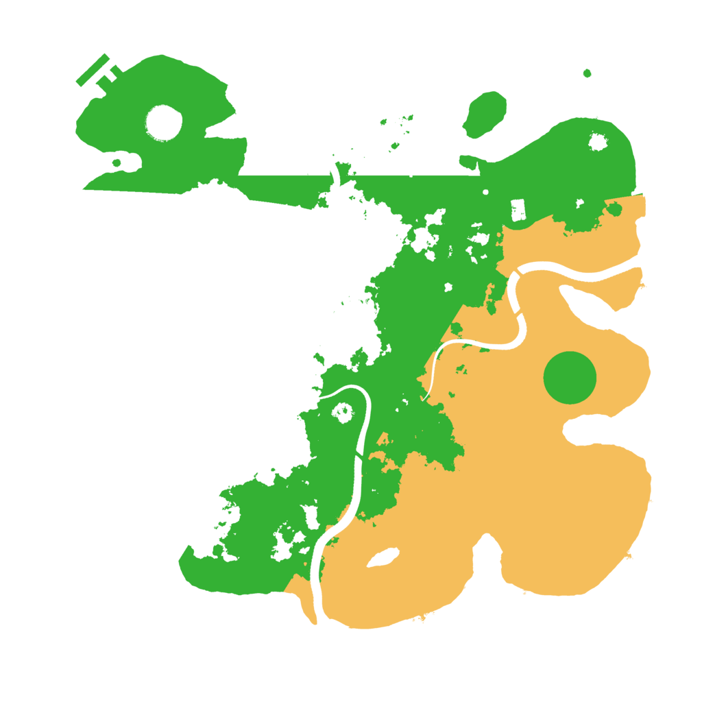 Biome Rust Map: Procedural Map, Size: 3500, Seed: 137339954