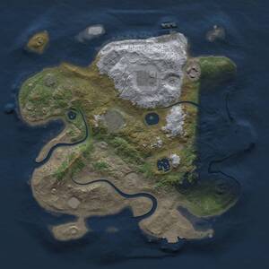 Thumbnail Rust Map: Procedural Map, Size: 3000, Seed: 1092837, 10 Monuments