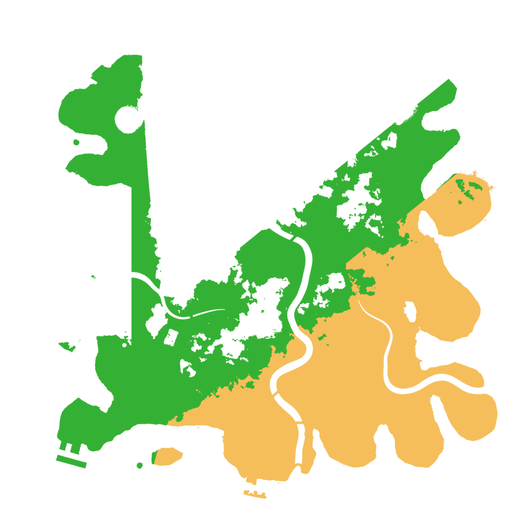 Biome Rust Map: Procedural Map, Size: 3500, Seed: 500978612