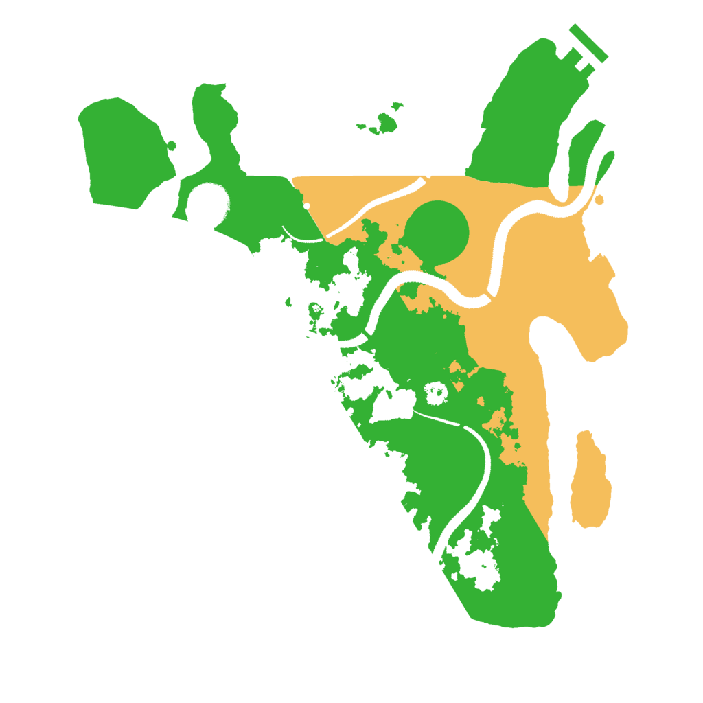 Biome Rust Map: Procedural Map, Size: 3000, Seed: 1225442247