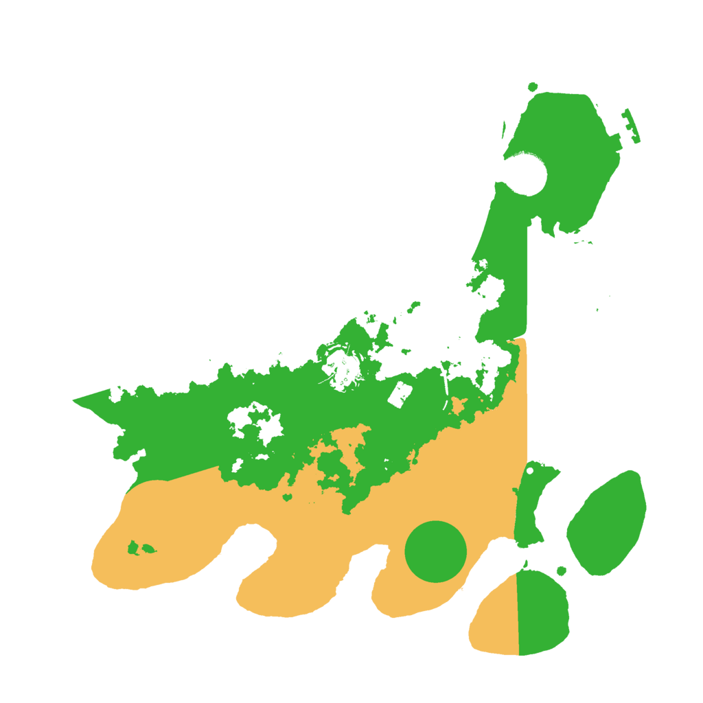 Biome Rust Map: Procedural Map, Size: 3000, Seed: 1168086037