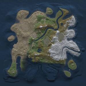 Thumbnail Rust Map: Procedural Map, Size: 3000, Seed: 906630, 10 Monuments