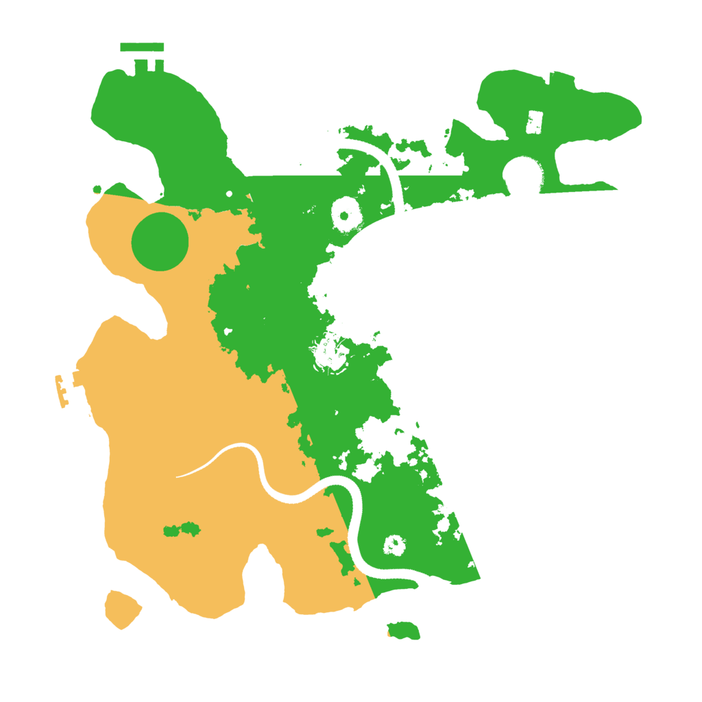 Biome Rust Map: Procedural Map, Size: 3250, Seed: 884466215