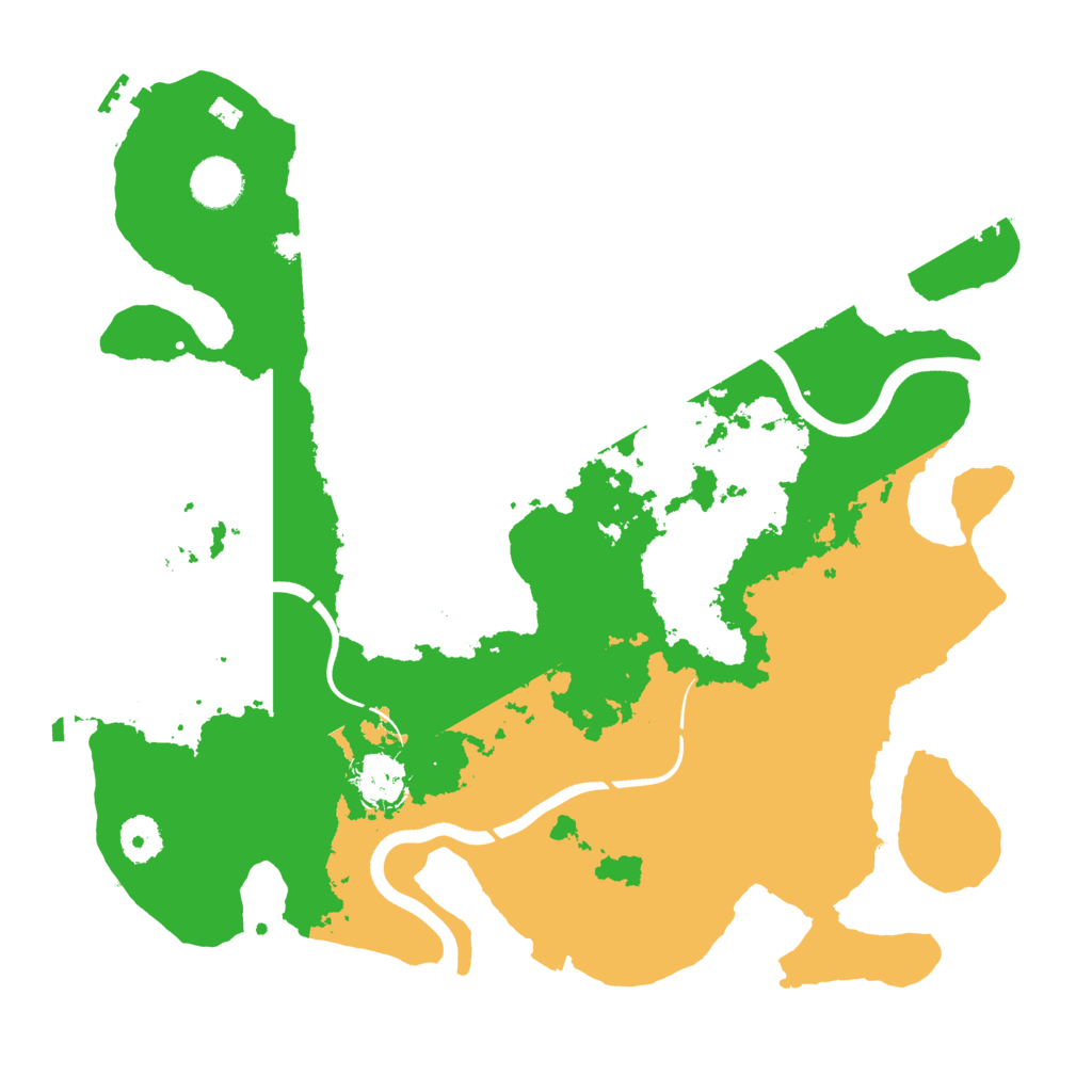 Biome Rust Map: Procedural Map, Size: 3700, Seed: 29157929