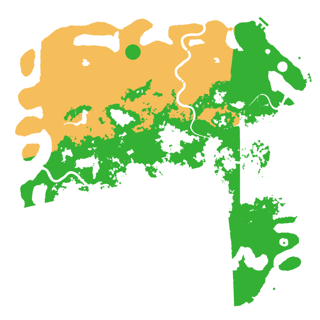 Biome Rust Map: Procedural Map, Size: 5500, Seed: 26