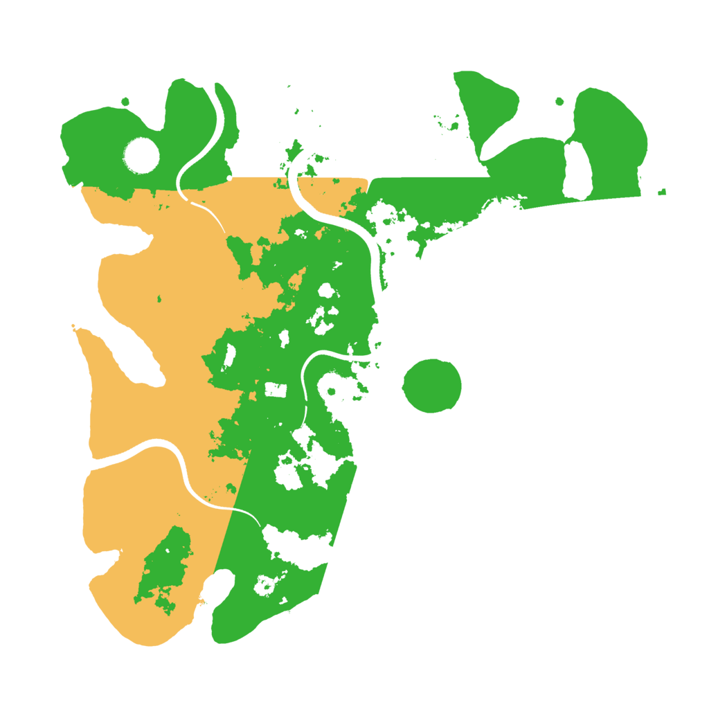 Biome Rust Map: Procedural Map, Size: 3500, Seed: 17623