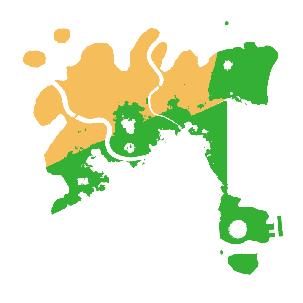 Biome Rust Map: Procedural Map, Size: 3000, Seed: 1229699005