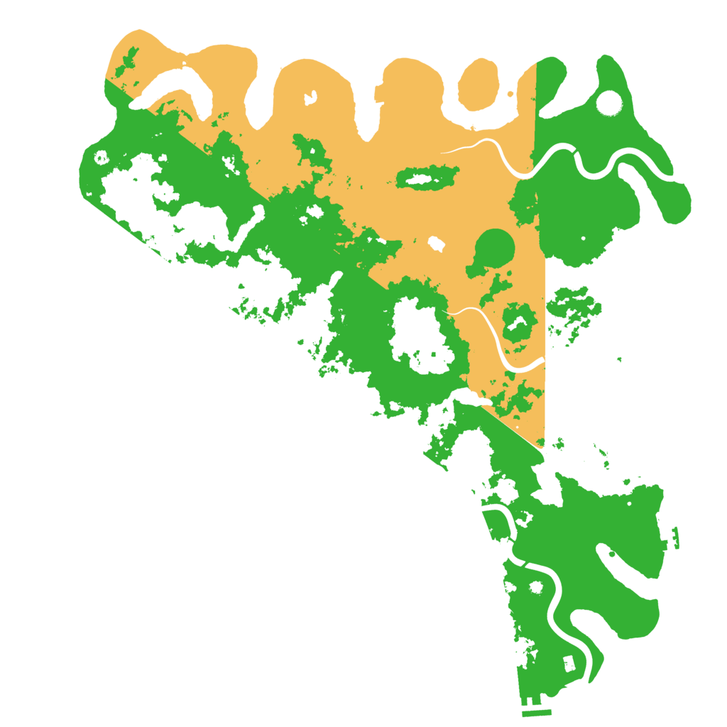 Biome Rust Map: Procedural Map, Size: 5000, Seed: 1889593517
