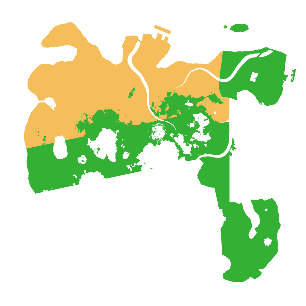Biome Rust Map: Procedural Map, Size: 3500, Seed: 63856