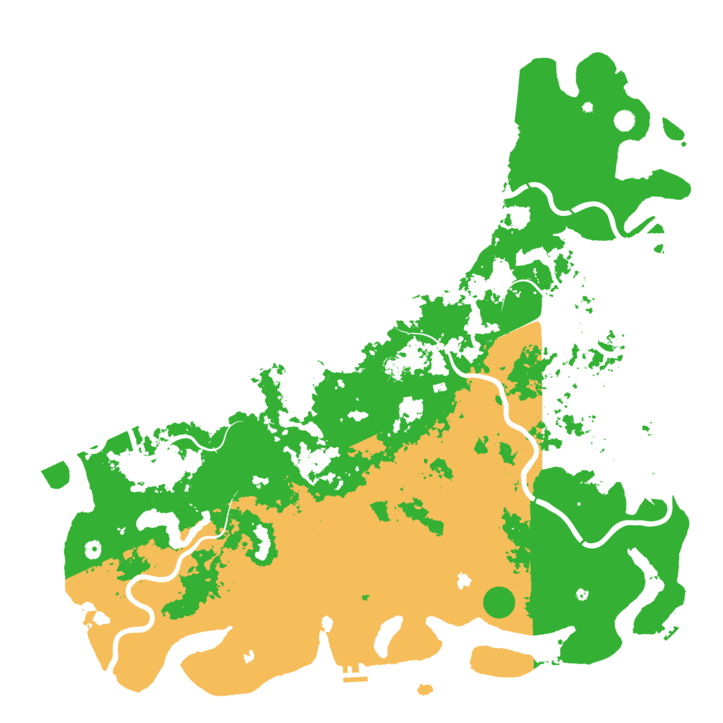 Biome Rust Map: Procedural Map, Size: 6000, Seed: 133792