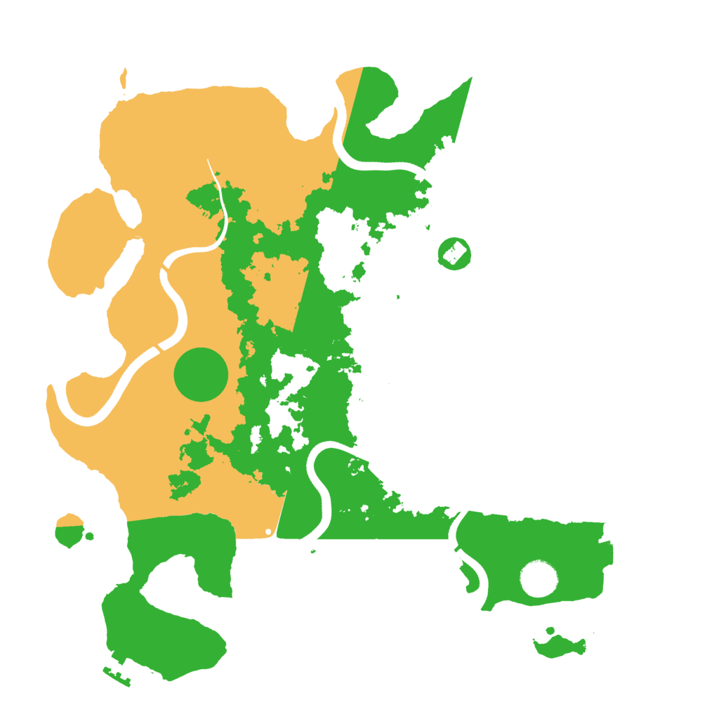 Biome Rust Map: Procedural Map, Size: 3500, Seed: 241653763