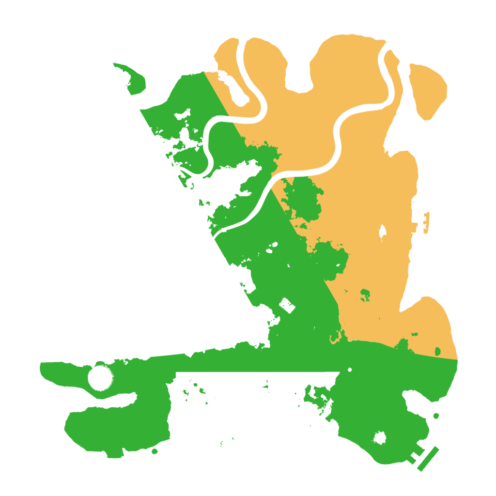 Biome Rust Map: Procedural Map, Size: 3500, Seed: 884669923