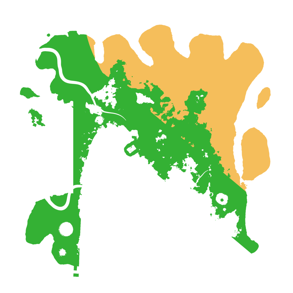 Biome Rust Map: Procedural Map, Size: 3700, Seed: 1534223125