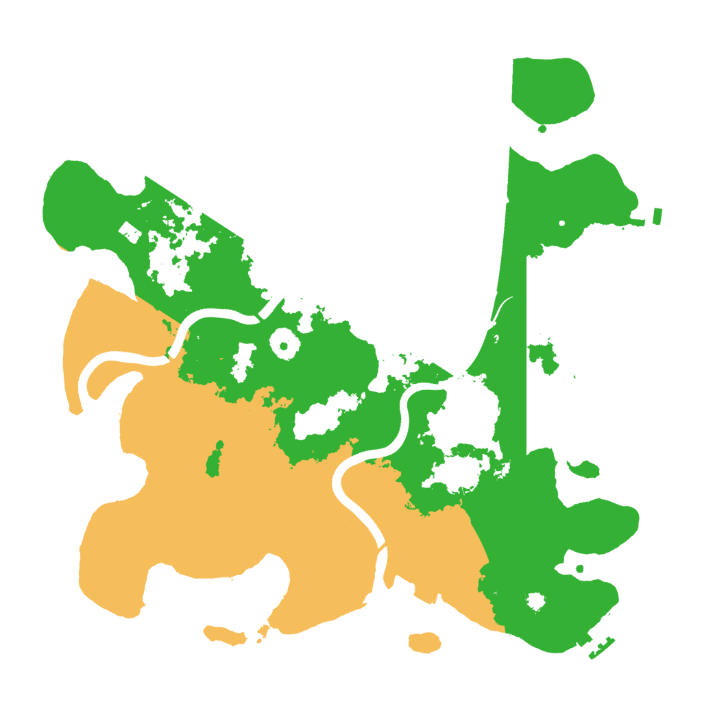 Biome Rust Map: Procedural Map, Size: 3500, Seed: 1054141159