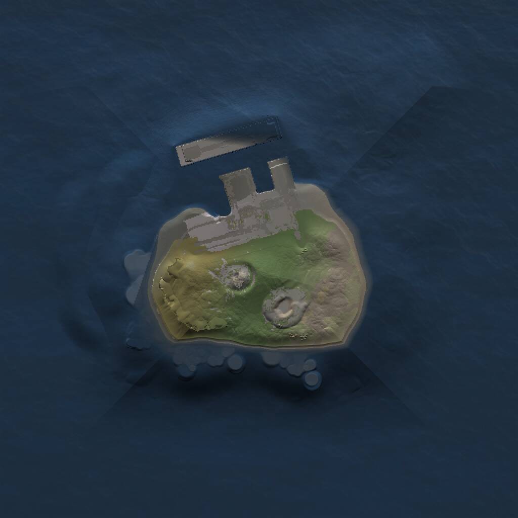 Rust Map: Procedural Map, Size: 1000, Seed: 6099801, 2 Monuments