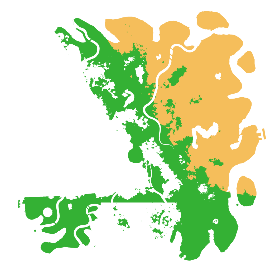 Biome Rust Map: Procedural Map, Size: 5000, Seed: 37175