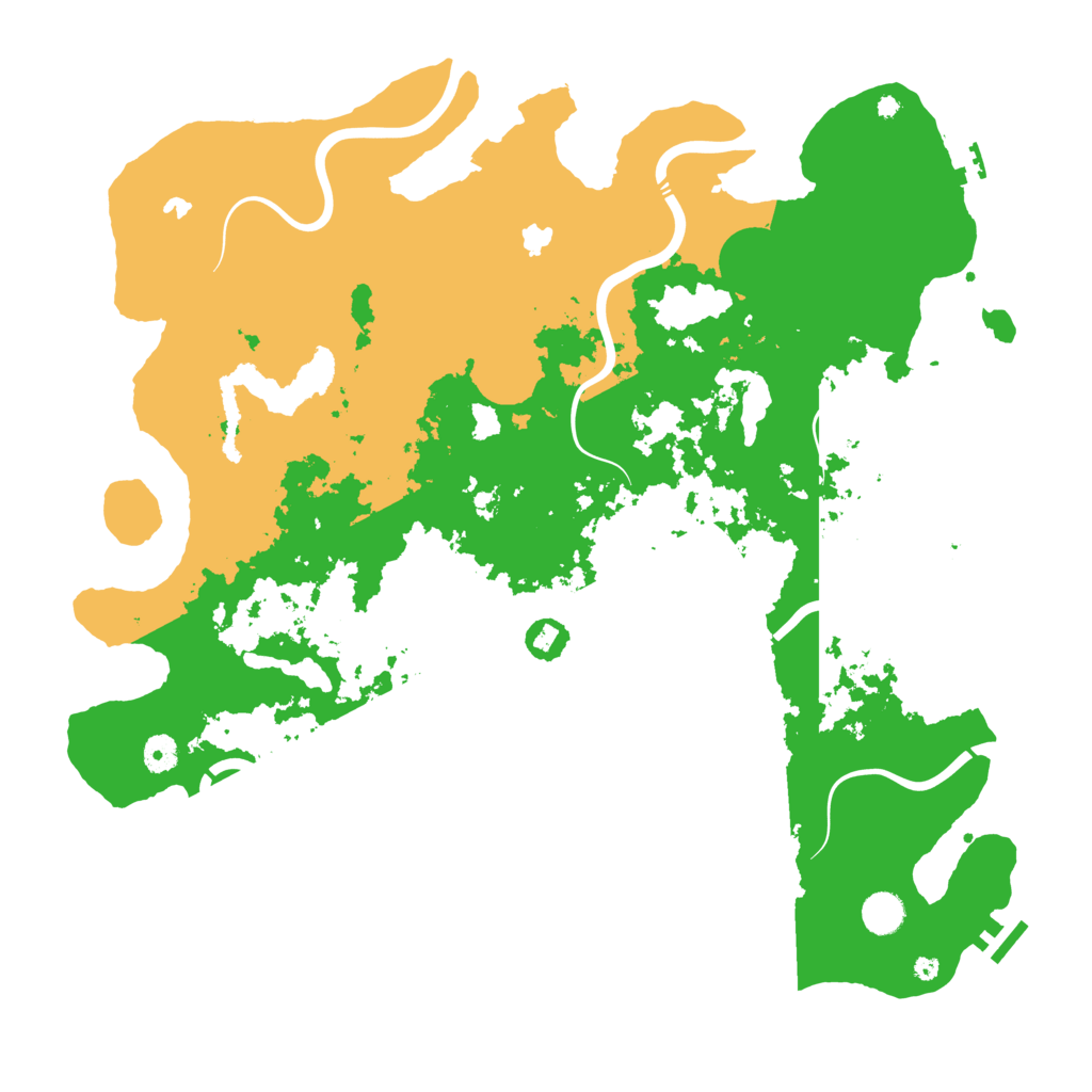 Biome Rust Map: Procedural Map, Size: 4500, Seed: 1986841831